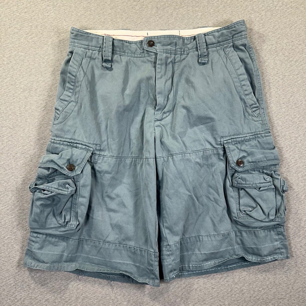 Polo Ralph Lauren Cargo Shorts Mens 32 Blue Cotton Twill Utility Pockets